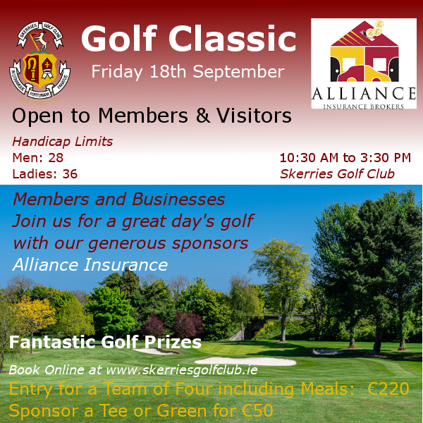 2020 Golf Classic on Friday 18th September