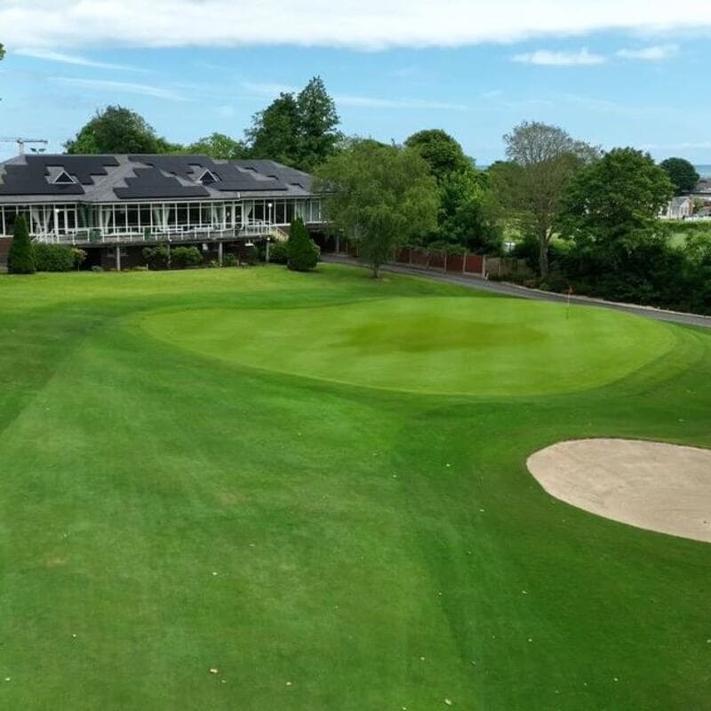 18th Green & Clubhouse at Skerries Golf Club
